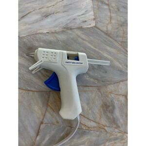 Crafty Mini Low-Temp Glue Gun LT-160 White Blue 10W Corded Electric Craft Tool